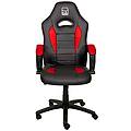 - 90557 sedia per videogioco sedia da gaming per pc seduta imbottita nero rosso