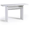 tavolo consolle estraibile oplà l 120 x h 76 x p 35 cm bianco