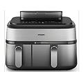 friggitrice ad aria airfryer serie 5000 da 9l cottura vapore na555/00