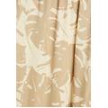 pantaloni culotte gamba ampia in viscosa stampa tropical beige and white allover flower donna extra
