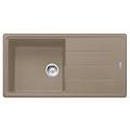 lavello integrato 1 vasca con gocciolatoio laterale destro o sinistro boston l 97 x l 50 cm marrone