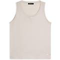 canotta regular fit in jersey con inserto paillettes
