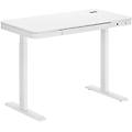 scrivania motorizzata 118 x 60 cm con cassetto e caricatore wireless