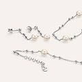 bracciale silver pearls argento rodiato perla sintentica collezione silver pearls bianco