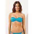 fascia imbottitura graduata costume shiny satin donna azzurro 3