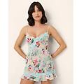 sottoveste in tessuto georgette con stampa floreale melissa / stampato / m stampato