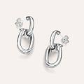 orecchini pendenti silver collection argento rodiato collezione silver collection bianco
