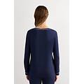 maglia manica lunga in modal donna blu taglia l