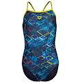 girl's daly swimsuit light drop back costume intero bambini (116 blu)