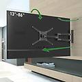 supporto da parete per tv lungo 40 articolato da 13-83 movimento completo 4 movimenti piatto/curvo
