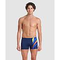 shorts da bagno uomo navy multi-navy