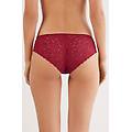 slip in pizzo a vita bassa donna rosso taglia 3