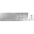 dw 9100 slim tastiera mouse incluso rf senza fili + bluetooth qwertz tedesco argento