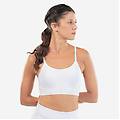 top danza moderna donna microfibra bianco