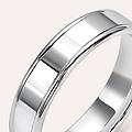 fede classica 4. 5 mm oro bianco collezione fede fantasia 375/1000 oro bianco