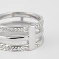 anello fascia silver shine argento rodiato cubic zirconia collezione silver shine misura 50 bianco