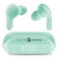 Music Sound Cellular Line Auricolare Bluetooth Btmstwsslideg Verde