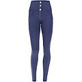 pantaloni push up wr. up traspiranti vita alta con bottoni mood indigo donna large