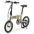 bicicletta elettrica nxebj2 pieghevole 16 250w 36v 30km autonomia luci integrate grigio
