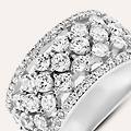 anello fascia red carpet argento rodiato cubic zirconia collezione red carpet misura 58 bianco