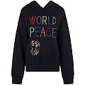 bluebella bb x ashish felpa con cappuccio world peace