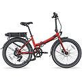 bicicletta elettrica legend siena pieghevole 24 250w 13ah freni idraulici rosso