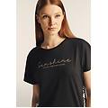 t-shirt maniche a kimono con stampa fantasia sui fianchi black zebra animalier donna extra small