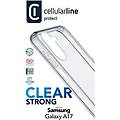 clear strong custodia rigida con bordi in gomma per samsung galaxy a17 trasparente
