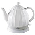 feel bollitore elettrico con teiera feel mr-070 bianco ceramica 1200 w 1 2 l