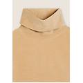 felpa in ciniglia a righe con collo alto ginge root donna xx large