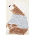 pigiama lungo in cotone winter bear donna bianco taglia l