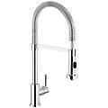 rubinetterie s. p. a miscelatore lavello con doccetta orientabile abc ab87300/3cr cromato lucido