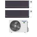 climatizzatore dual split etherea dark 9+9 con cu-2z41tbe inverter r-32 wi-fi classe a++