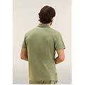 polo in heavy jersey stretch con logo hedge green uomo large