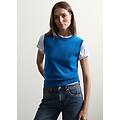 - gilet in lana e cashmere blu regular fit donna azzurro cielo taglia xs