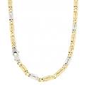collana uomo in oro giallo e bianco mzk054gb50