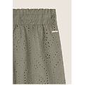 pantaloni corti in mussola con dettagli sangallo aloe donna small