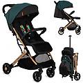 Momi Passeggino Leggero E Compatto Estelle Green Telaio Oro
