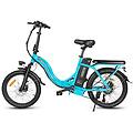 bicicletta elettrica pieghevole samebike cy20 350w/500w autonomia 80 km batteria 36v 12ah freni