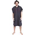 surf poncho grigio scuro senza maniche taglia grande