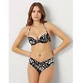slip costume a vita alta con stampa tropicale malibù / stampato / 5 stampato