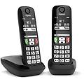 Siemens Gigaset E270 Duo Cordless Dect Tasti Grandi Vivavoce Aggiuntivo Black