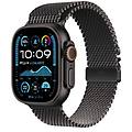 watch ultra 2 gps + cellular 49mm cassa titanio nero con nero titanium milanese loop m (mx5u3ty/a)