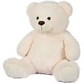 orso peluche seduto morbido bianco altezza 55cm