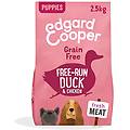 edgard & cooper puppy anatra e pollo allevati a terra senza cereali crocchette per cani 2 5 kg