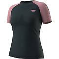 ultra 3 s-tech s/s w maglia trail running donna dark blue/light pink m/l