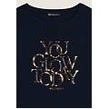 t-shirt con strass you glow today dark sapphire donna medium