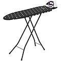 tavolo da stiro hpla8100 premier full size cotone regolabile nero pois antisdrucciolo