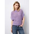 - maglia in misto cotone e lino viola regular fit donna viola lilla taglia xs/s