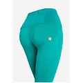pantaloni push up wr. up vita alta con bottoni e impunture navigate donna large